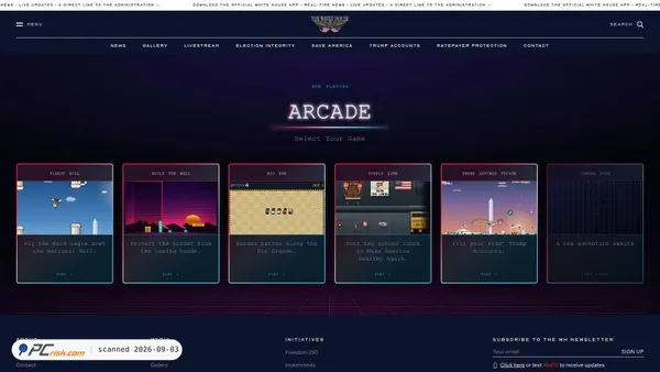 arcade.gov screenshot