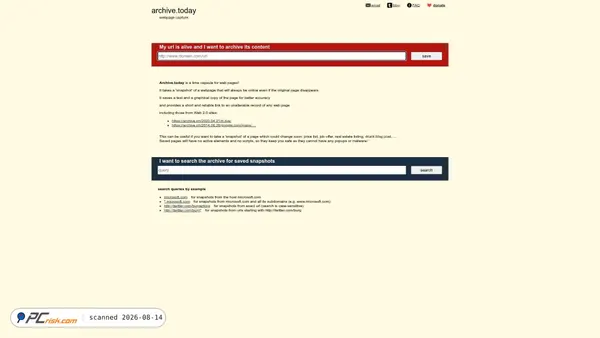 archive.ph screenshot