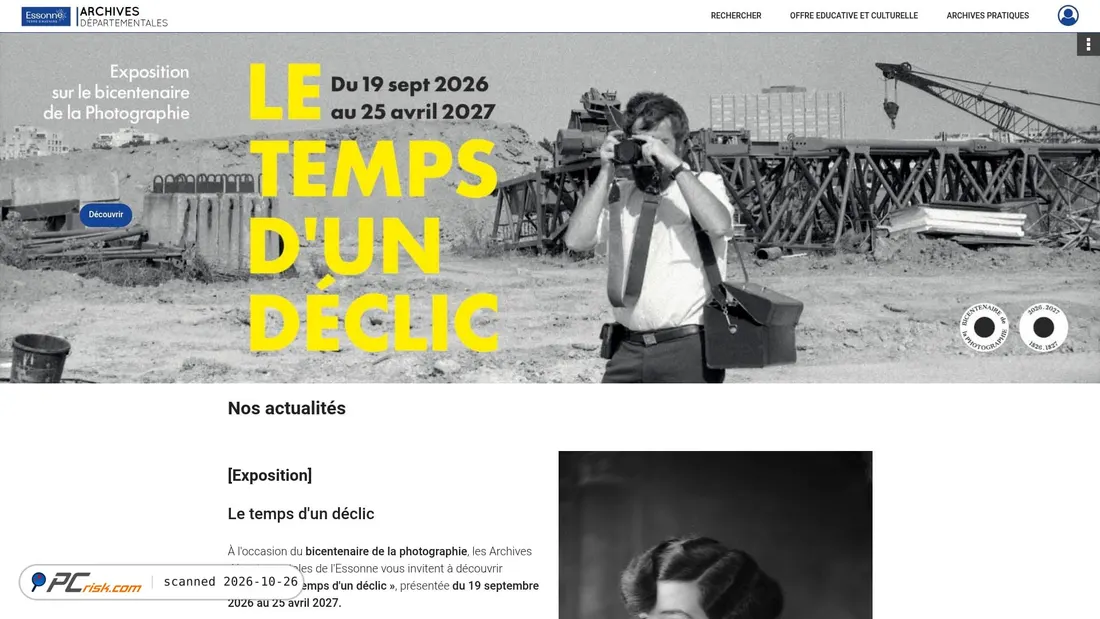 Capture d’écran de archives.essonne.fr