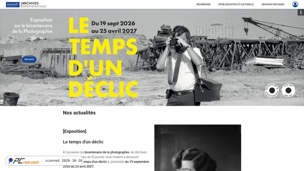 archives.essonne.fr Screenshot