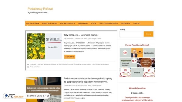 archiwum.podatkowyreferat.online screenshot