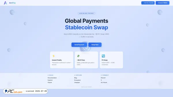 arcpay-tan.vercel.app screenshot