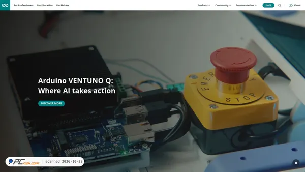 arduino.cc Screenshot