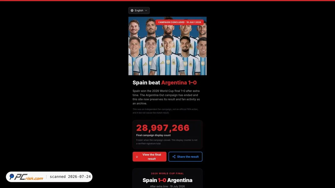 Screenshot of argentinaout.org