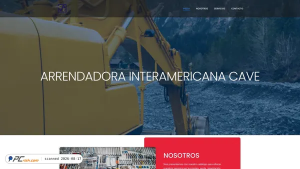 arrendadoracave.com screenshot