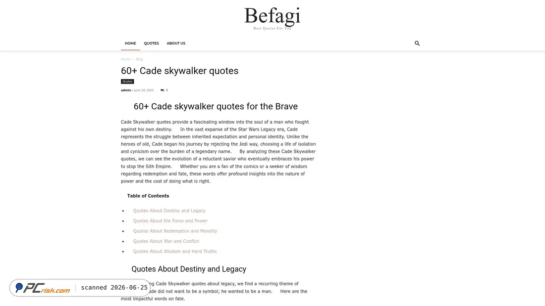 Screenshot di art.befagi.com
