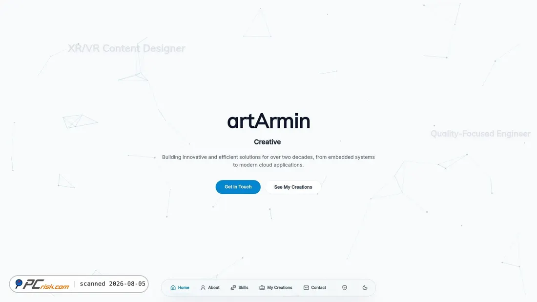Screenshot of artarmin.com