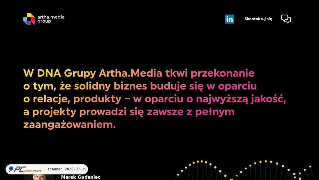 Screenshot of artha.media