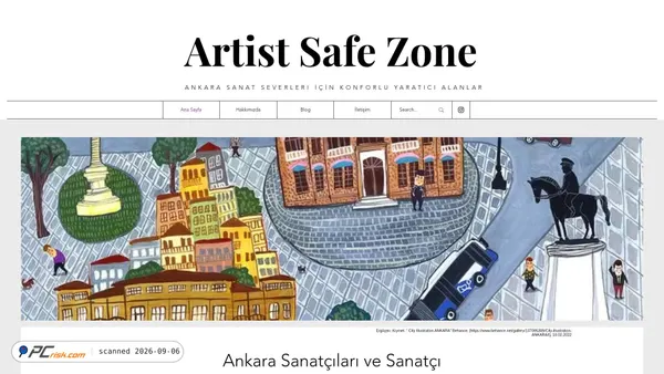 Capture d’écran de artistsafezone.blog