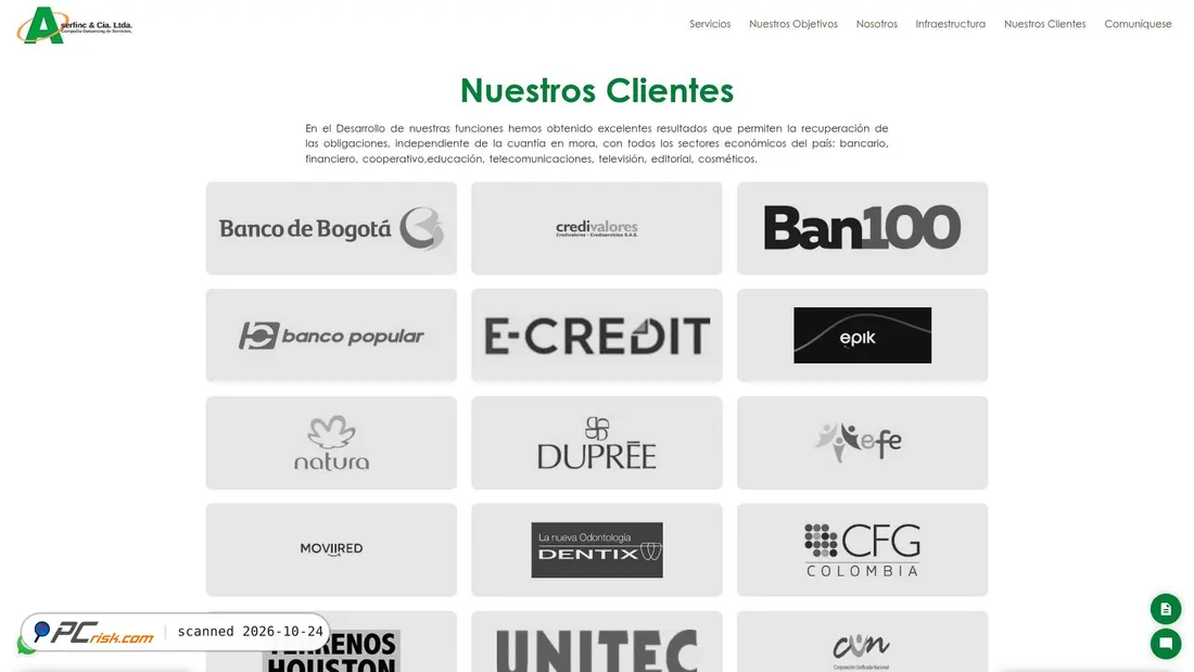 Screenshot of aserfinc.com