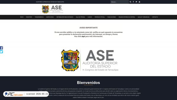 asetamaulipas.gob.mx screenshot