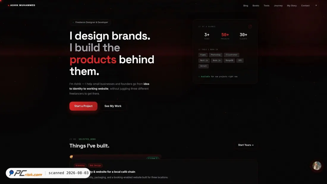 Screenshot of ashikmuhammed.is-a.dev