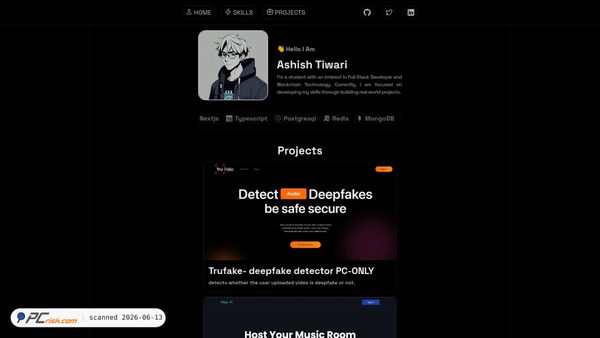 ashishtiwari.net screenshot