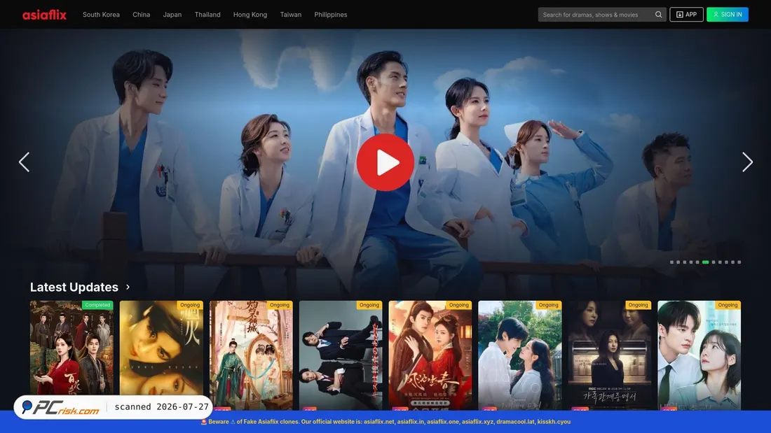 Screenshot of asiaflix.in