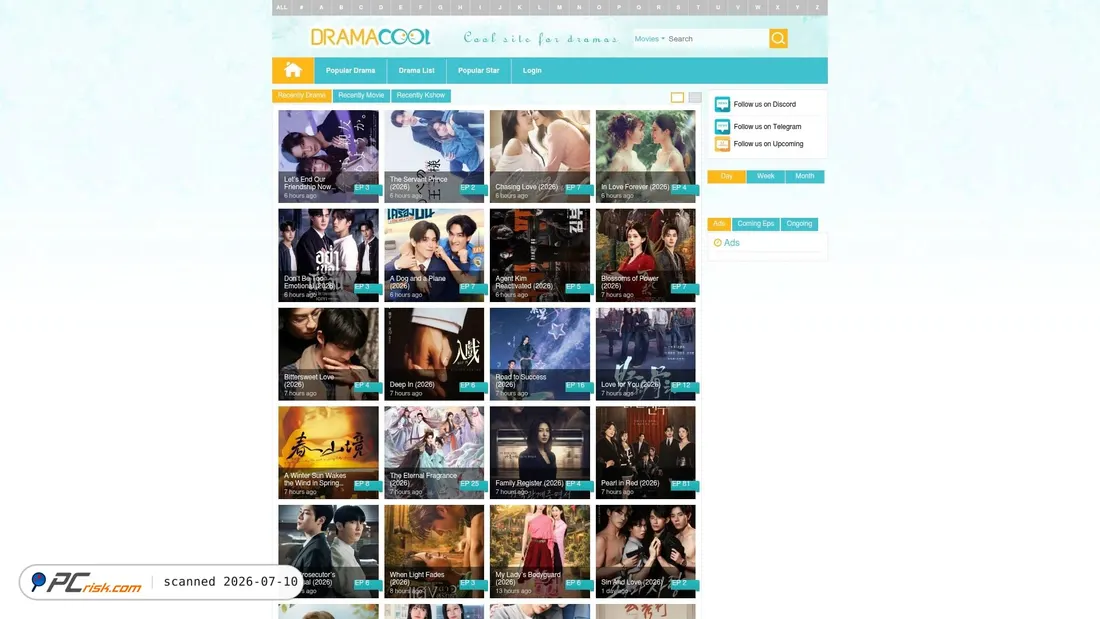 Screenshot di asianctv.in