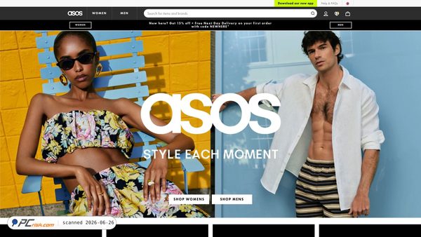 asos.com screenshot