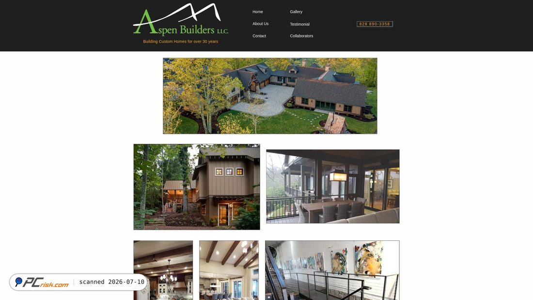 Screenshot of aspen-builders.com