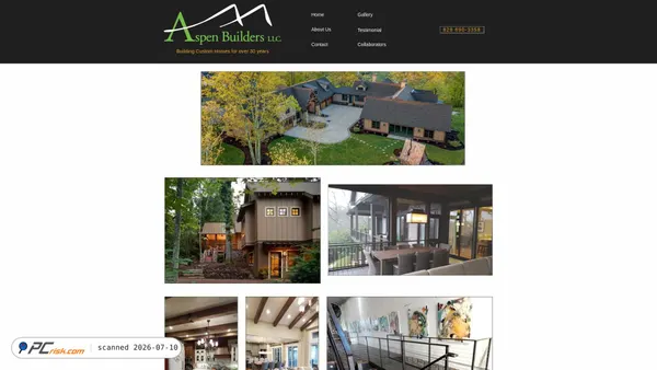 aspen-builders.com screenshot