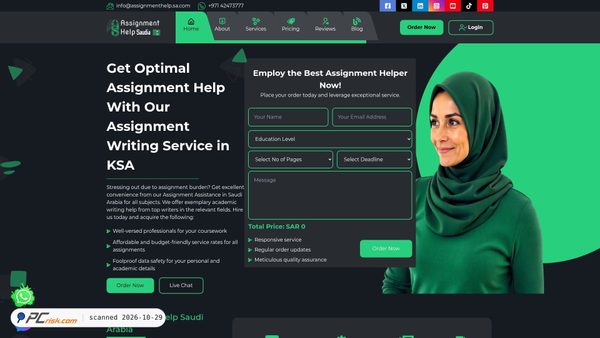assignmenthelp.sa.com Screenshot