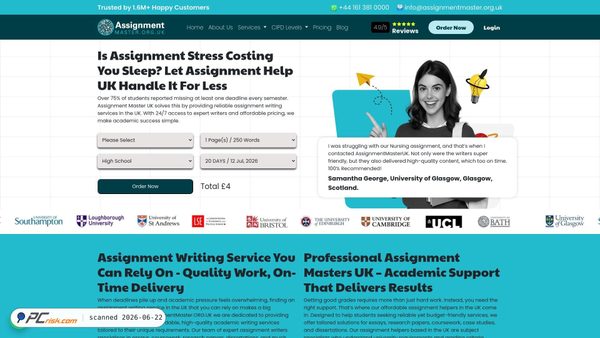 assignmentmaster.org.uk screenshot