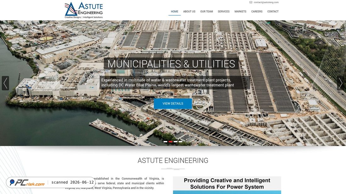 Screenshot di astuteng.com