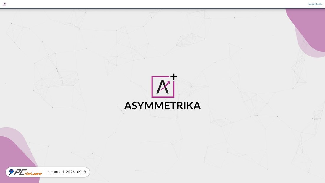 Captura de ecrã de asymmetrika.net