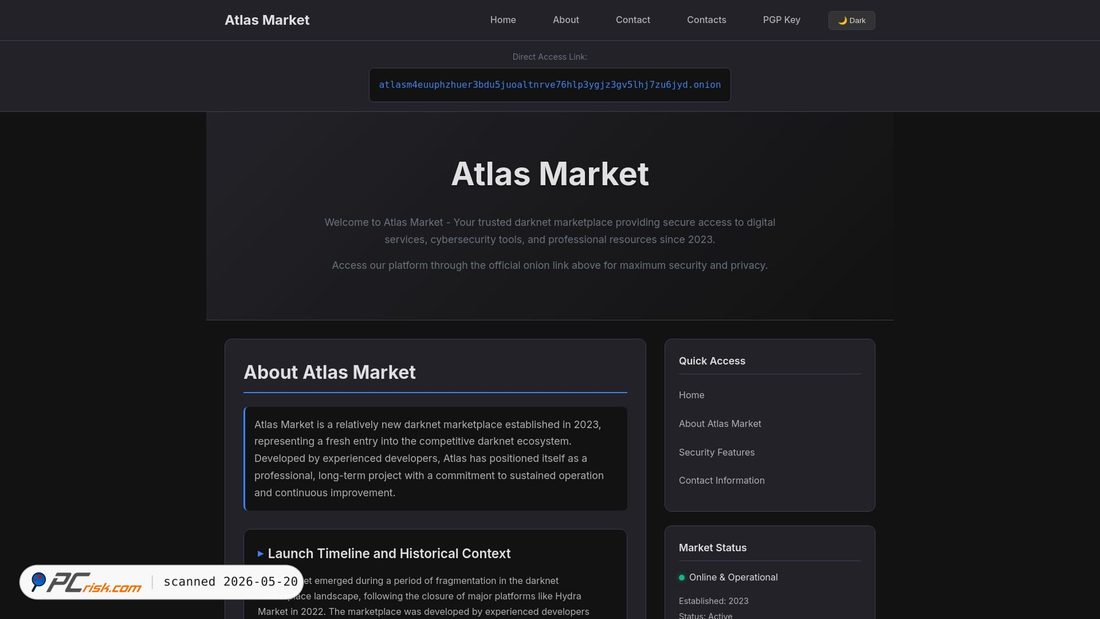 Screenshot von atlasaeris.com