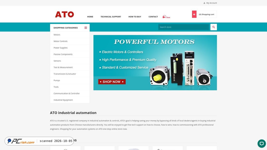 Captura de ecrã de ato.com