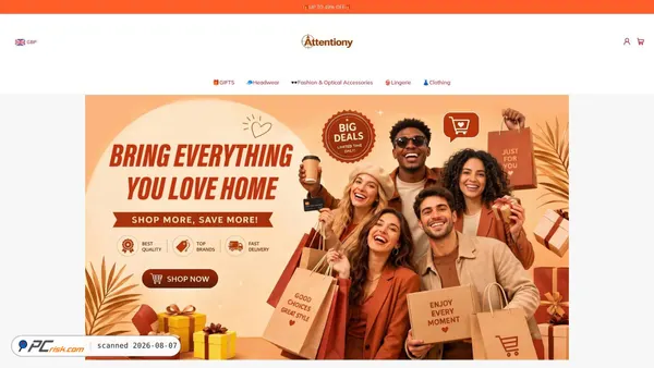 attentiony.com screenshot