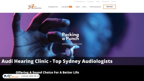 audihearing.com.au screenshot