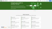 Captura de ecrã de audio.online-convert.com