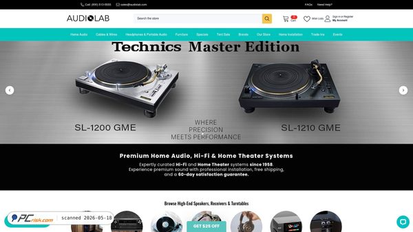 audiolab.com screenshot