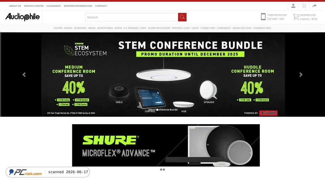 Screenshot of audiophile.ph