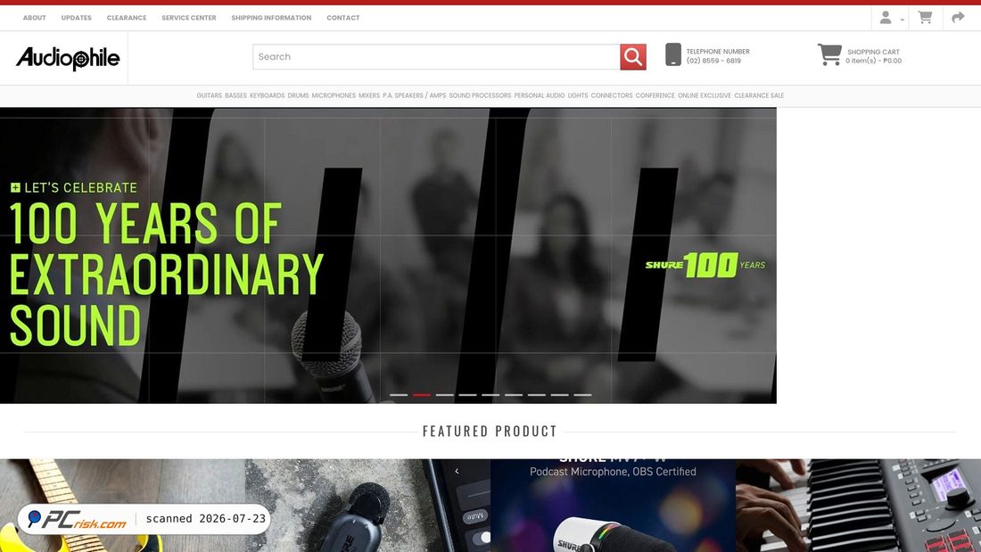Screenshot di audiophile.ph