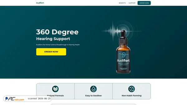 audisoothe.com screenshot