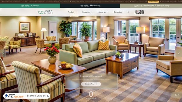 auraseating.com screenshot