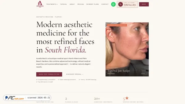 aureliamed.com screenshot