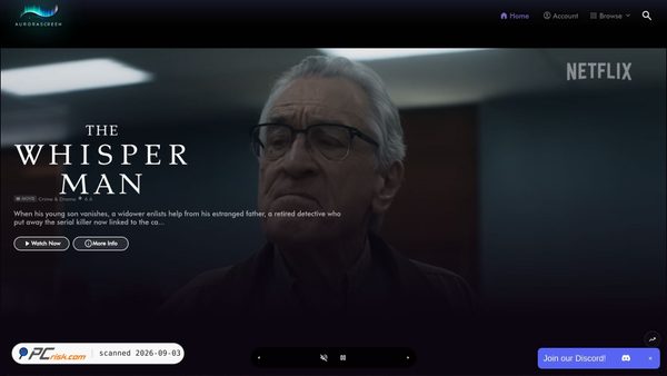 Screenshot di aurorascreen.org