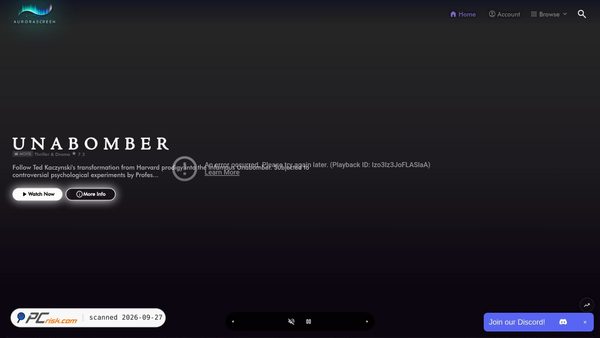 aurorascreen.org screenshot