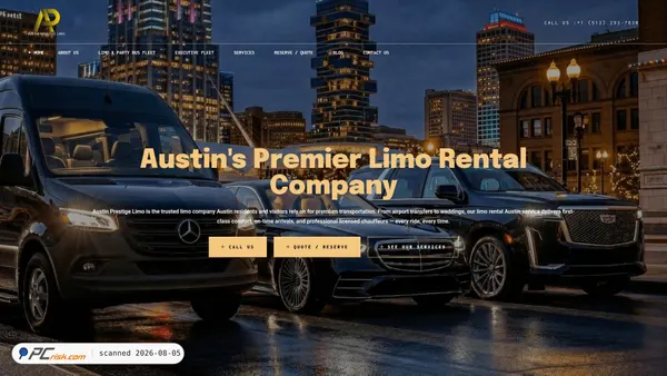 austinprestigelimo.com screenshot