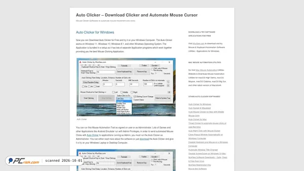 Captura de auto-clicker.com
