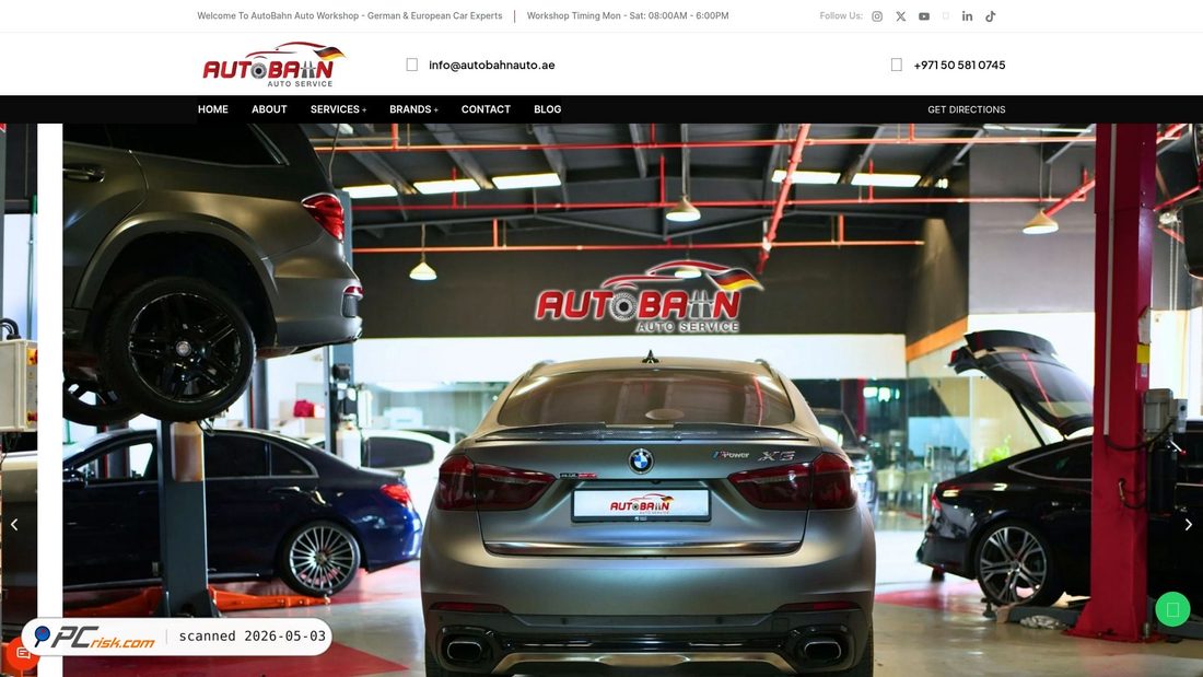 Captura de pantalla de autobahnauto.ae
