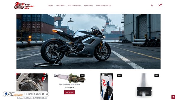 Captura de ecrã de autocylinderkits.com