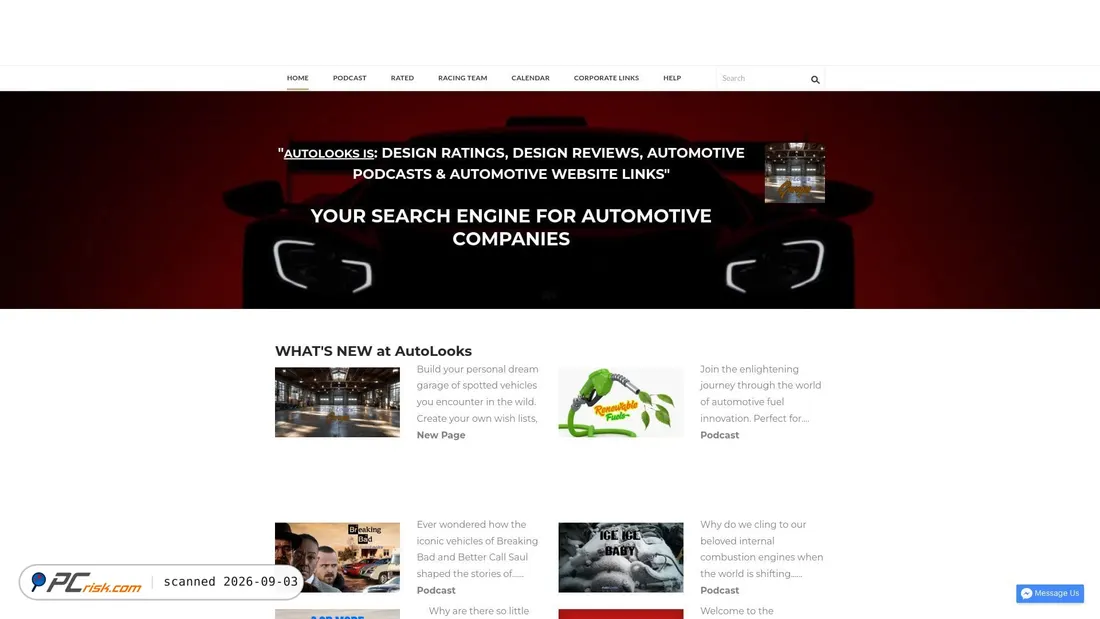 Captura de pantalla de autolooks.net