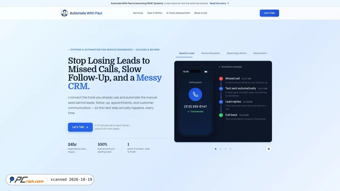 Screenshot of automatewithpaul.com