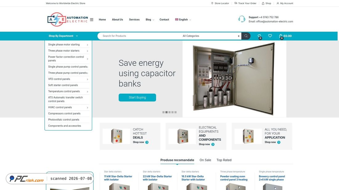 Screenshot of automation-electric.com