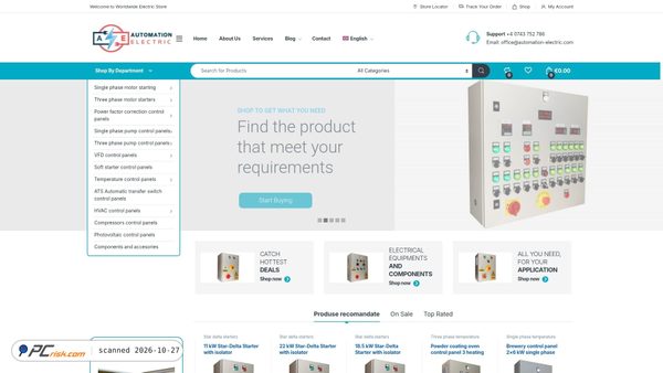 Zrzut ekranu automation-electric.com