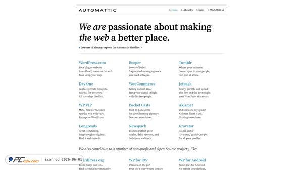 automattic.com screenshot