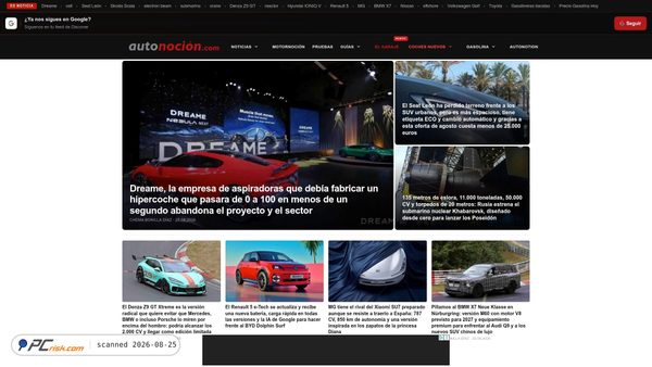 Captura de autonocion.com