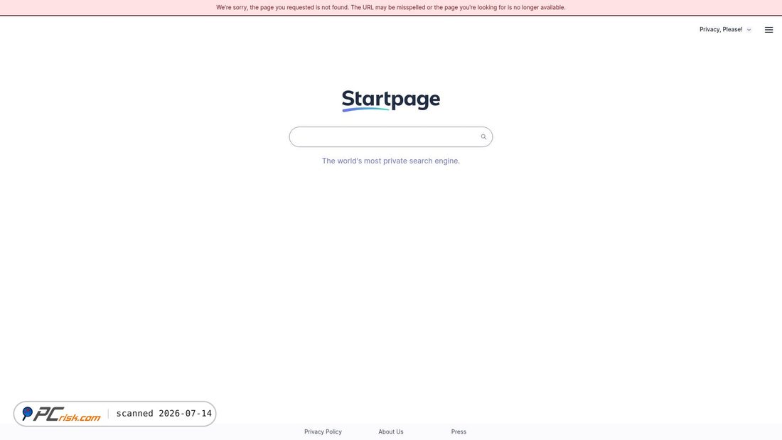 Screenshot of av.startpage.com